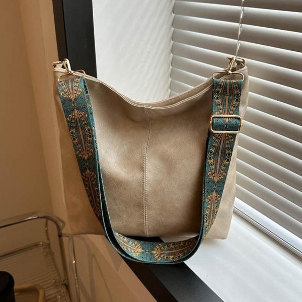 Torba Na Ramię W Stylu Vintage Dla Kobiet Torebka Wiadro Ze SkóRy PU Luksusowy Styl Torba Na Ramię Torebka Damska Torba Na Zakupy Torebka Black-image