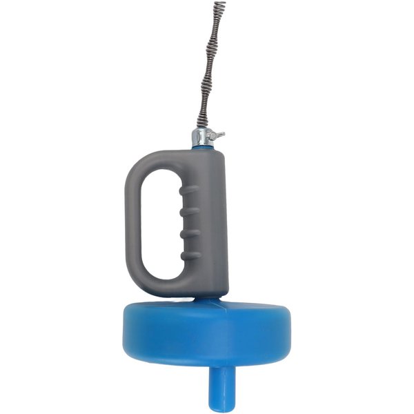 Desatascador De TuberíAs Azul Manivela Manual Desatascador De Alcantarillado Inodoro Cocina Alambre De Acero Dragado De Obstrucciones De TuberíAs Gray-image