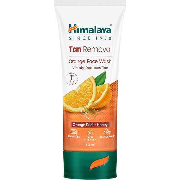 Himalaya ŻEl Do Mycia Twarzy PomarańCzowy Do Usuwania Opalenizny 50 Ml Naturalny śRodek Do Oczyszczania SkóRy ZłUszczająCy NawilżAcz Do SkóRy WrażLiwej-image