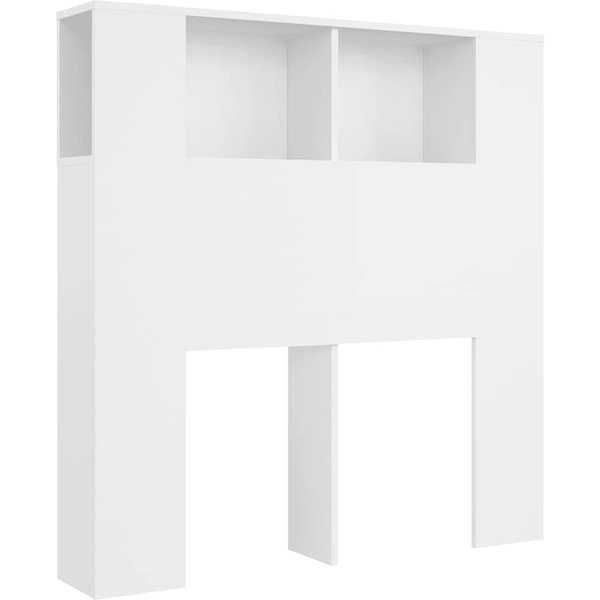Armario De Cabecero Blanco 100 X 18.5 X 102.5 Cm-image