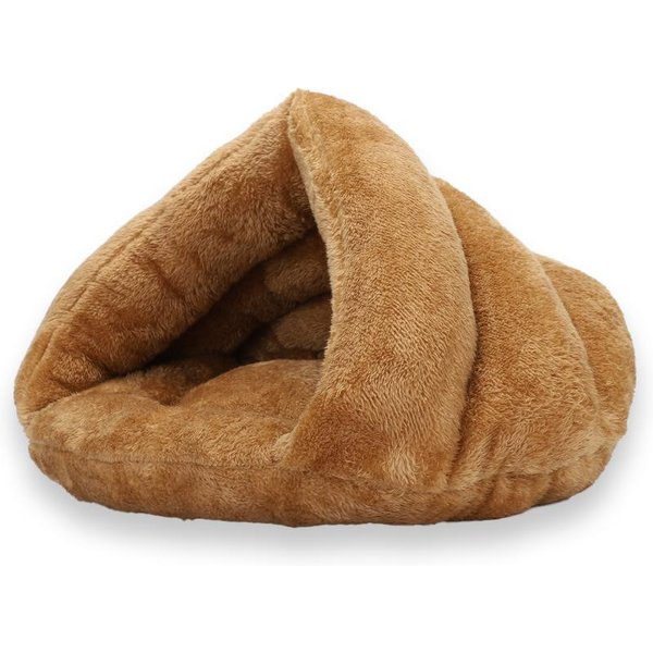 Caseta Para Gatos Caseta Para Mascotas Alfombrilla CáLida Para Mascotas De Invierno Caseta Semicerrada De Terciopelo ÁRtico Suministros Para Gatos Cama Perros PequeñOs Y Medianos S: Diameter 40CM-image