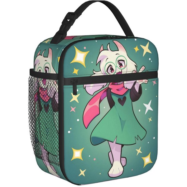 Bolsas De Almuerzo Aisladas Deltarunes Susie Kris Ralsei Bolsa Refrigeradora Reutilizable, Contenedor De Almuerzo Videojuego Caja De Almuerzo De Alta Capacidad Bolsa Tote One Size-image