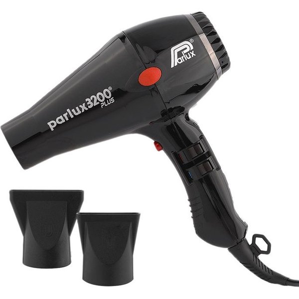 Secador De Pelo - Parlux 3200 Plus - 1900W - Caudal De Aire 71M3/H - 4 Temperaturas - 2 Velocidades - Negro Negro-image