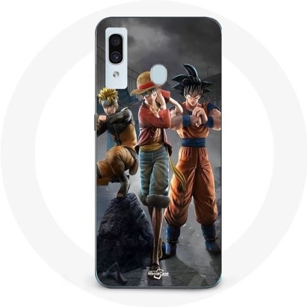 Coque Maniacase Pour Samsung Galaxy A40 Sangoku Naruto Luffy One Piece Dragon Ball Z 3D Anime Manga-image