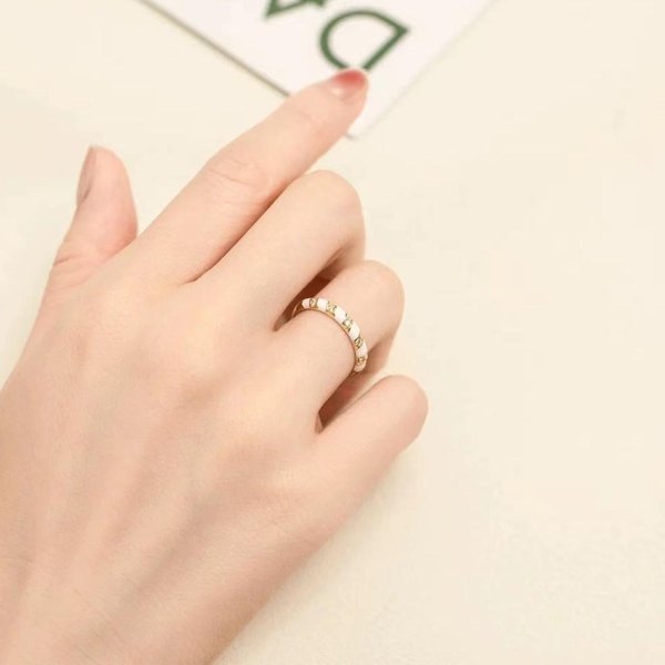 Exquisita ÁGata Negra Estilo Vintage JoyeríA Fina Anillos De Lujo Diarios Estilo Pareja Anillo Apilable Compromiso Boda Apertura Resizable-image