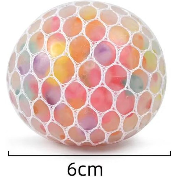 TęCzowa Sensoryczna PiłEczka Antystresowa MięKka 3D Fidget Toys Dla DorosłYch Dzieci Anty-LęK Cicha Nietoksyczna Zabawka Do Biura Klasy Beige-image
