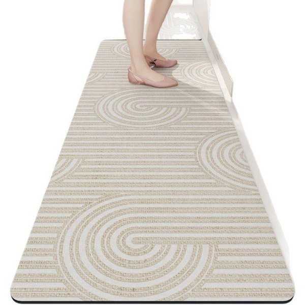Dywan Do Korytarza Nowoczesny I Prosty ChłOnny Mata PodłOgowa Do ŁAzienki Kuchni ŁAtwa W Czyszczeniu Dekoracja Domu 50X120CM(1.6X3.9FT-image