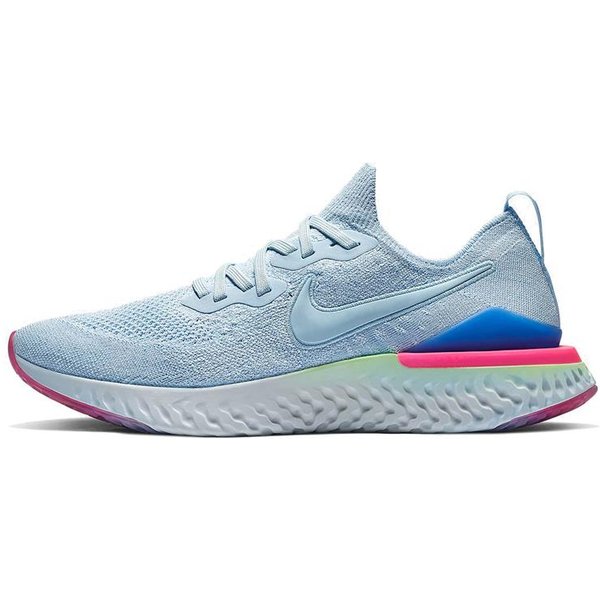 Nike Epic React Flyknit 2 Hydrogen Blue Sapphire Hyper Pink BQ8928-453 45.5 Gray-image