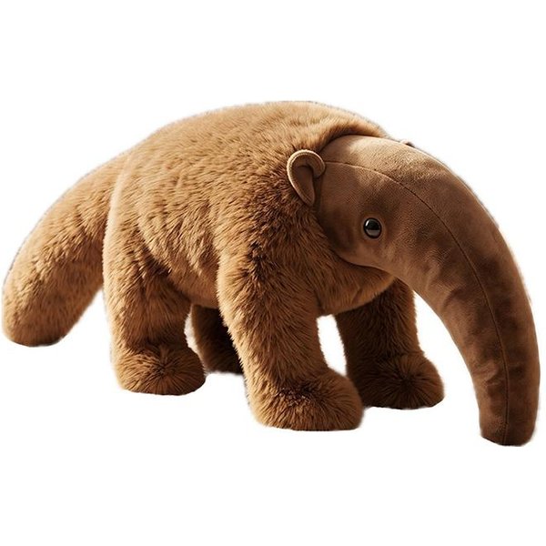 MuñEco Hormiguero MarróN De 60 Cm Juguete De Peluche Animal Salvaje Relleno Como Real Nariz Larga Peluche DecoracióN Del Hogar Regalo Para Hombre 60Cm-image