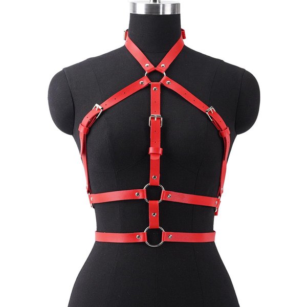 CinturóN Punk De Moda Para Mujer CinturóN Bondage Estilo Callejero Femenino Tirantes CinturóN Decorativo Para La Cintura CinturóN Corsé Accesorios De Ropa GóTica Adjustable-image