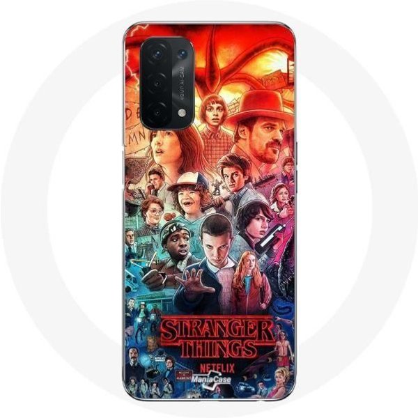 Funda - Maniacase - Oppo A74 5G - Flexible - Stranger Things - Blanca-image