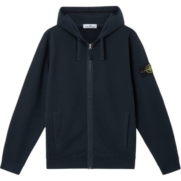 Stone Island Bluza Z Kapturem Na Zamek, GłAdka, Z DłUgim RęKawem, MęSka Hoodies K2S156100067S0A20-V0020 L Black-image