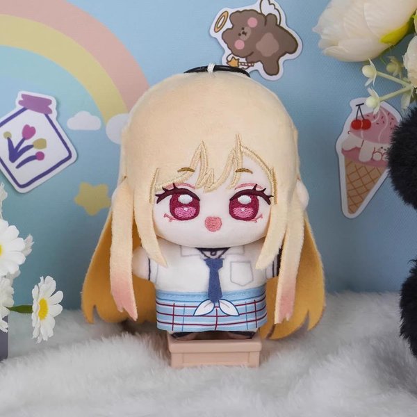 Anime My Dress Up Darling Pluszowa Lalka Wisiorek 10Cm Kitagawa Marin Pluszowa Zabawka Kolekcje FanóW Prezent Dekoracja Kitagawa Marin Cosplay 10Cm-image
