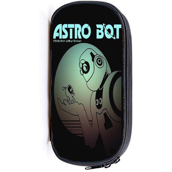 Astro Bot Astronaut PióRnik PióRnik Zip Torba Etui Funkcja PrzenośNy PióRnik Z Zamkiem BłYskawicznym ArtykułY Papiernicze Dla UcznióW 3 Gray-image