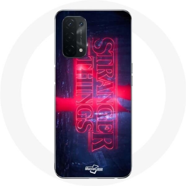 Funda Para Oppo A74 5G - Maniacase - Stranger Things - Transparente - Flexible - Mixta Transparente-image