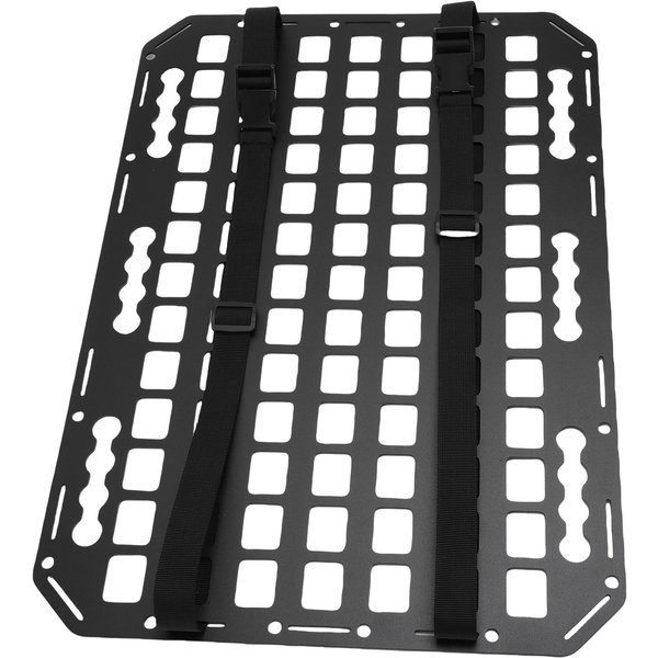 Panel Molle Para Caja De Camioneta De Aluminio Resistente Ligero Estante De Almacenamiento Modular Para Sedanes Suvs Camionetas Camiones Rvs 21.26 X 15 X 0.08 Pulgadas-image
