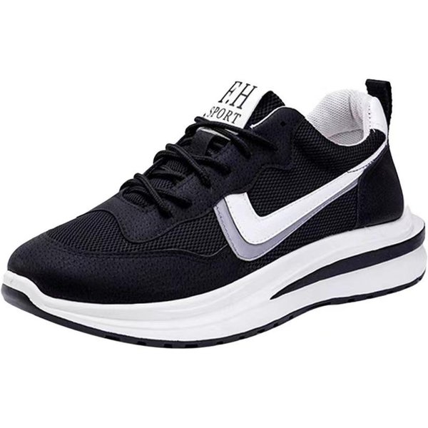 Zapatillas Deportivas CláSicas Nuevas Para Hombre Transpirables Y CóModas Zapatillas Casuales Para Moda Diaria Y Running VersáTil 44 Black-image