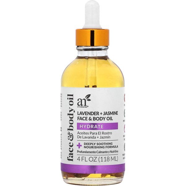 Artnaturals, Face And Body Oil, Lavender + Jasmine, 4 Fl Oz (118 Ml) White-image