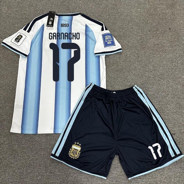 Argentyna Koszulka Mistrzostwa ŚWiata 2026 Wersja Dla Kibica Ten Sam Styl Koszulka PiłKarska 24 White-image