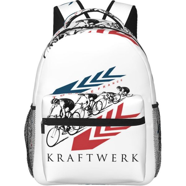 Banda Kraftwerk Tour De France Mochilas NiñOs NiñAs Bolso Para Libros Estudiantes Bolsas Escolares Dibujos Animados Mochila Bolso De Hombro Gran Capacidad One Size-image