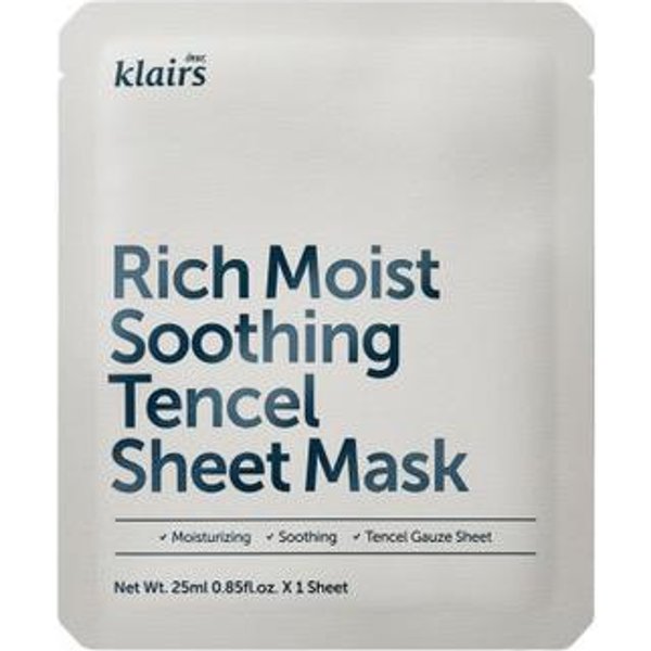Klairs Rich Moist Soothing Tencel Sheet Mask 25 Ml - Mascarilla En Hoja Calmante-image