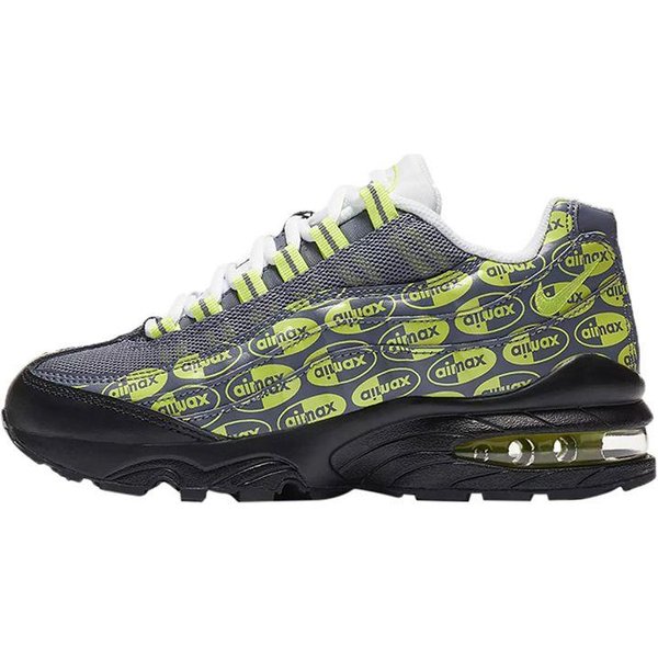 Zapatillas Nike Air Max 95 SE GS Logos Para NiñOs Negro Voltio-Blanco 922173-004 36.5 Gray-image