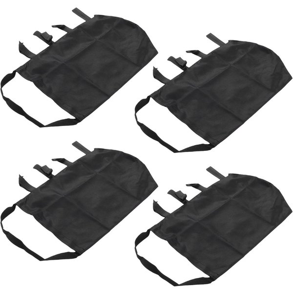 4 Piezas Pesos Para Toldo Bolsas De Arena Resistentes Tela Oxford 600D Bolsas De Arena Para Patas De Tienda Soportan 35 Libras A Prueba De Viento Para Exteriores Black-image