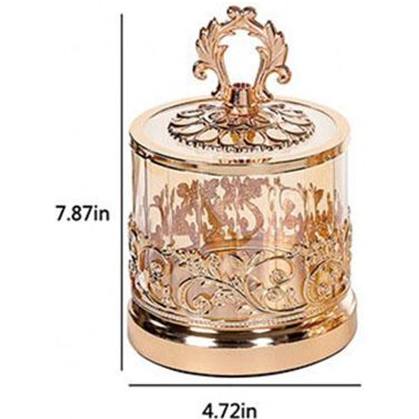 Tarro De Cristal De Lujo Para Caramelos, Tarro Para Aperitivos De Frutos Secos Para El Hogar, Tapa De Taza De Mariposa Galvanizada, Juego De Tarros De Cristal, Accesorios De DecoracióN Del Hogar-image
