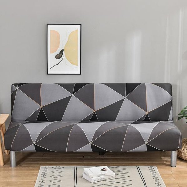 Funda Plegable Para Sofá Cama Para Sala De Estar, Fundas De Sofá Sin Brazos, Material EláStico De Licra, Fundas Suaves L (Length 185-220Cm)-image