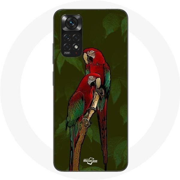 Funda Para Xiaomi Redmi Note 11S Pionus Loro Rojo-image