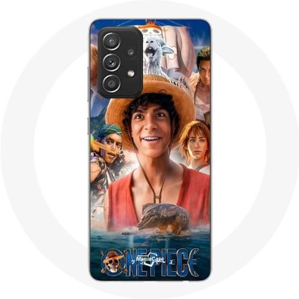 Funda - Maniacase - Samsung Galaxy A33 5G - One Piece Luffy - Flexible - Negra-image