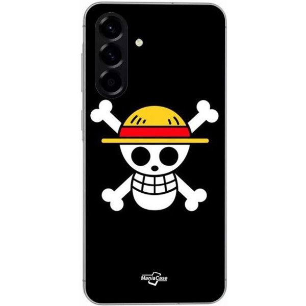 Funda - Maniacase - Samsung Galaxy A56 - Bandera One Piece - Silicona - Flexible Negro-image