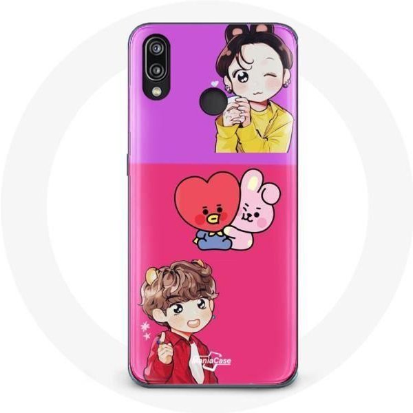 Funda Para Huawei P20 Lite BTS BT21 Cooky Y Tata Bangtan V Y Jungkook Fanart-image