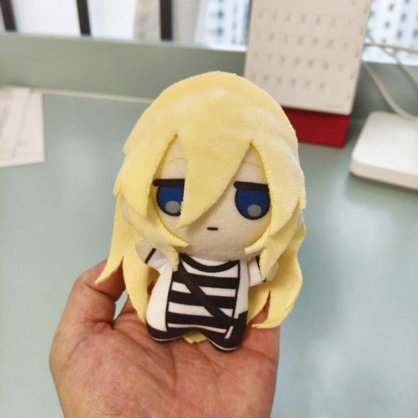Pluszowa Lalka AniołY ŚMierci 2 Style Rachel Zack Chibi Mini BawełNiany Breloczek Postać Z Anime Pluszowa Zabawka Kolekcjonerski Prezent Dla FanóW 10Cm Beige-image