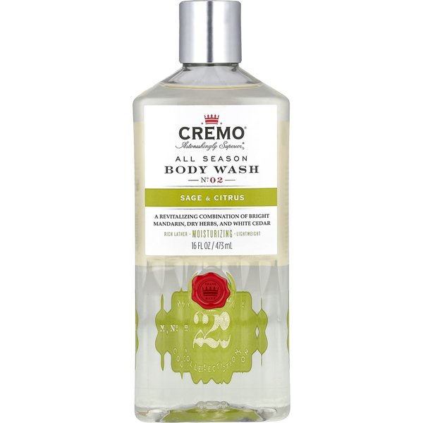 Cremo, Gel De BañO Para Todas Las Estaciones, Sin. 2, Salvia Y CíTricos, 16 Onzas LíQuidas (473Ml) Gray-image