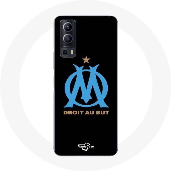 Funda - Maniacase - Vivo Y72 - Logo Olympique De Marseille - Flexible - Negra Negro-image