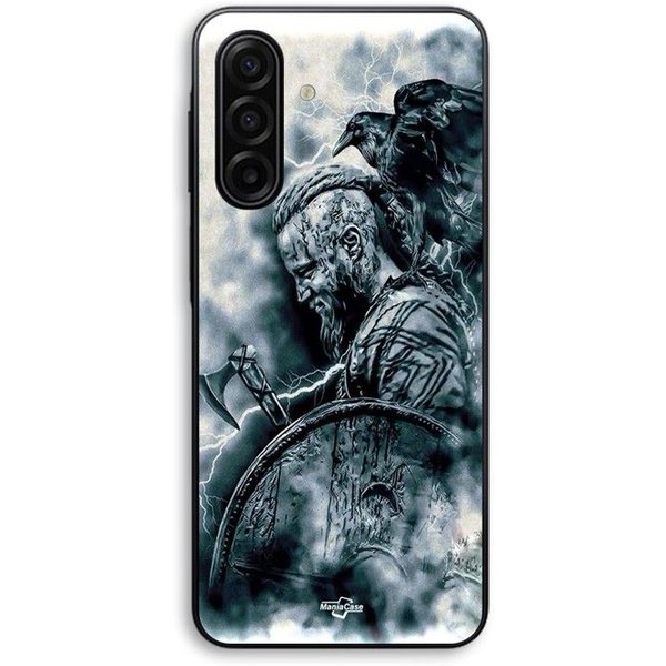 Funda Para Samsung Galaxy A57 Vikingos Ragnar Lothbrok Escudo Cuervo Maniacase Negro-image