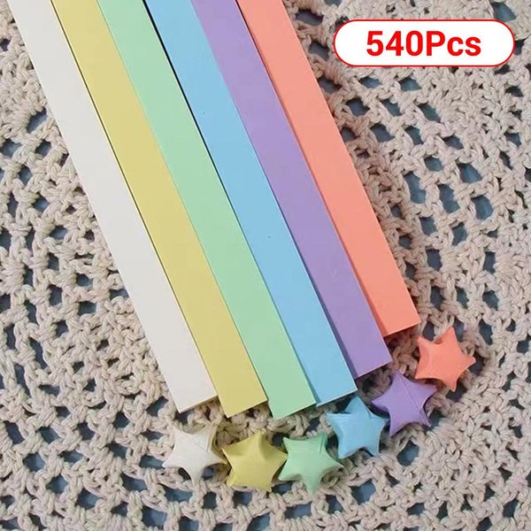 Tiras De Papel Para Estrellas De Origami 27 Colores Papel Plegable Colorido Doble Cara Estrella De La Suerte Origami DIY Manualidades DecoracióN Del Hogar Gray-image