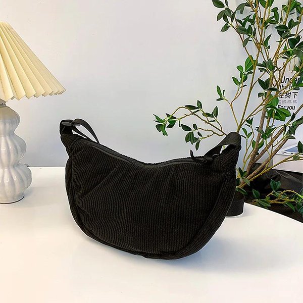 Bolso Hobo De Pana Lisa Para Mujer Bolso De Hombro Retro Casual Bolso Cruzado Femenino Bolsos Diarios De Viaje Para Damas Bolso Mensajero 33X15X10Cm Verde-image