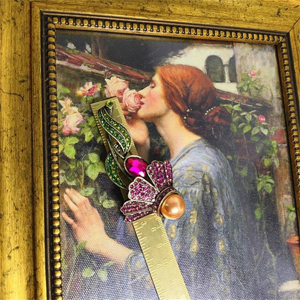 Insignias Broches Cristal Palacio PáJaro Flor Vintage Medio Mujeres Hombres Unisex CláSico Precioso Fiesta Banquete JoyeríA Pin Retro Beige-image
