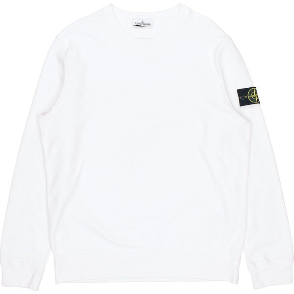 Sudadera Unisex Con Cuello Redondo Y Insignia Bordada En La Manga De AlgodóN Cepillado De Color SóLido Stone Island 731563020-V0001 XL-image