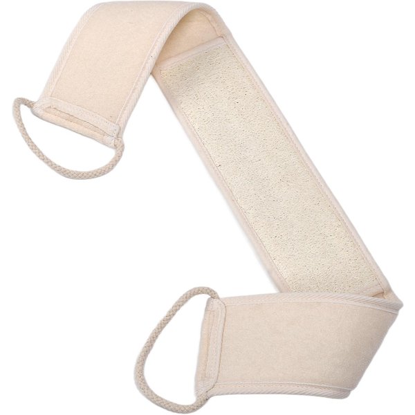 Toalla De BañO Exfoliante Esponja De Lufa Elimina Piel Muerta Limpieza Profunda Ducha Tira Para La Espalda-image