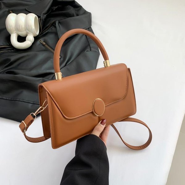 Personalizowana Modna I PięKna Damska Torba RęCzna Do DojazdóW Nowa Torba Jednoramienna Crossbody Prosta I Modna MałA Kwadratowa Torba Brown-image