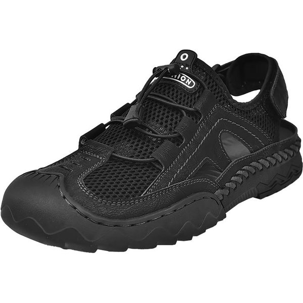 Nuevas Sandalias Para Hombre, Sandalias De Malla Transpirables De Verano Para Hombre, Sandalias De Playa Ligeras Informales Para Exteriores, Zapatos De Moda Para Hombre, Talla Grande 38-46 46-image