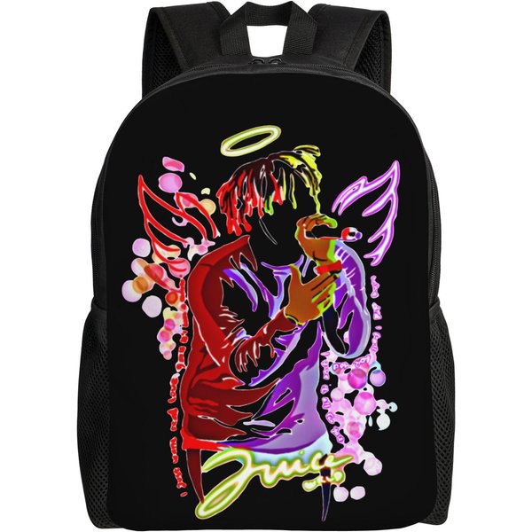 WyśCig śMierci Po MiłOść Juice Wrld Plecak Dla MężCzyzn Kobiet Fajny Uczeń Praca Codzienny Plecak College Tkaninowe Torby ZewnęTrzne-image