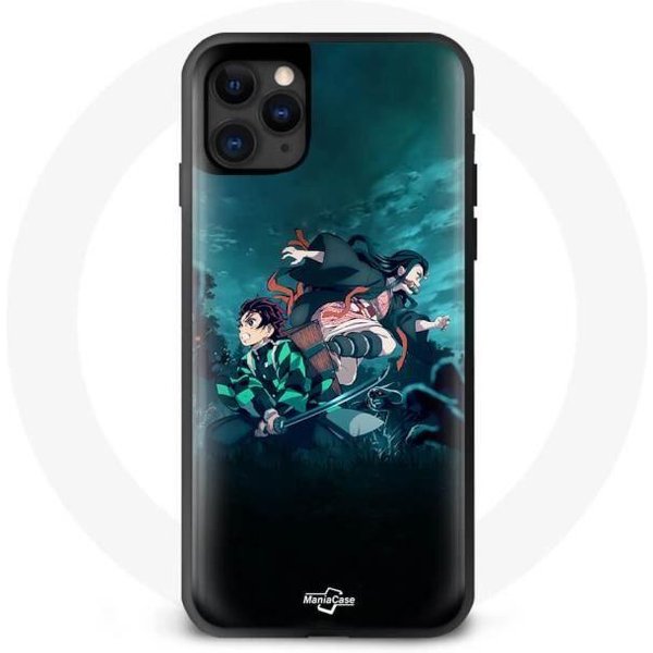 Funda Iphone 13 Pro Max - Maniacase - Kimetsu No Yaiba - Flexible - Negra - ProteccióN Contra Golpes-image