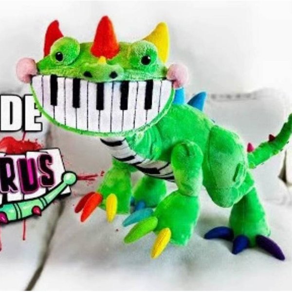 Dinosaurio Lindo Piano Peluche Juguete Suave Relleno Personaje De Juego MuñEca Almohada Regalo De CumpleañOs Para NiñOs Fans 35Cm-image