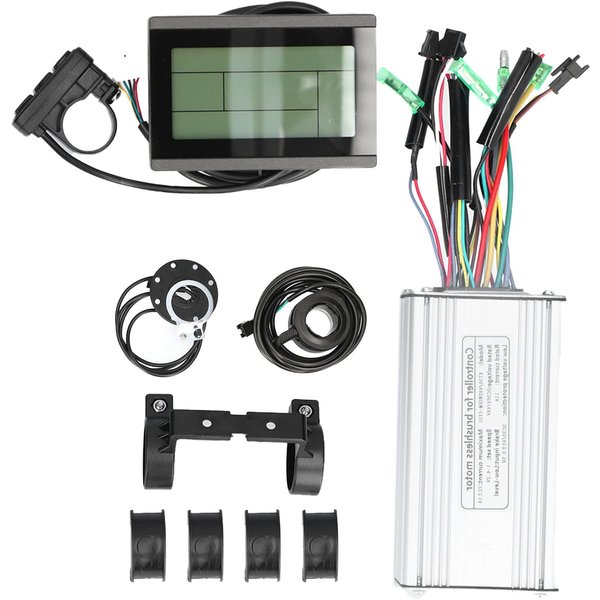 Kit De ConversióN De Controlador De Bicicleta EléCtrica Con Para Kt?Pantalla LCD3 Para Motor De 36V48V 500W-image