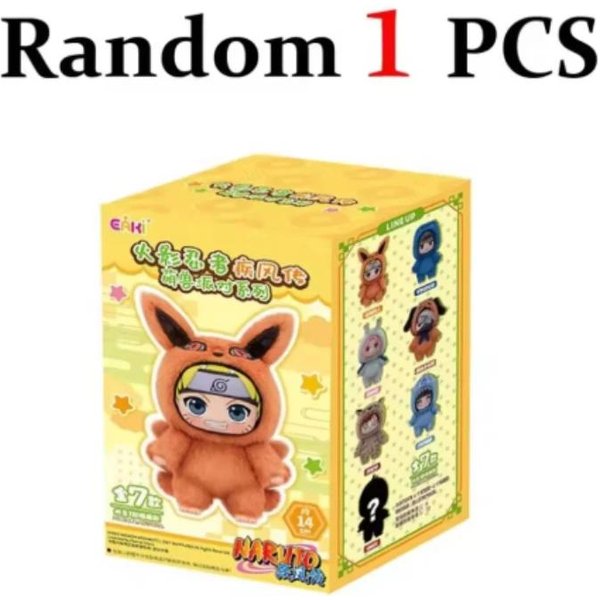 Nowy Eaki Naruto Blind Box Shippuden Seria Imprezowa Wypchana Pluszowa RęCznie Robiona Ozdoba Kolekcja Zabawek Prezent Yellow-image