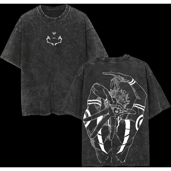 Camiseta Gojo Satoru Jujutsu Kaisen Hombre Mujer Camiseta AlgodóN Lavado Ropa Verano Manga Corta Camisetas Oversize XL-image